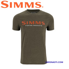 Футболка Simms Logo T-Shirt Loden Heather